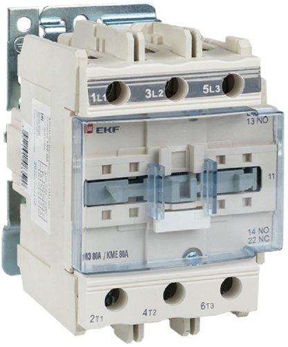 Контактор EKF PROxima КМЭ 3п 1НО+1НЗ 80А 220В тип АС3  картинка